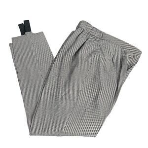 VTG 80's Women Sz 8 Houndstooth Stirrup Pants High Waist Pleated Preppy Office